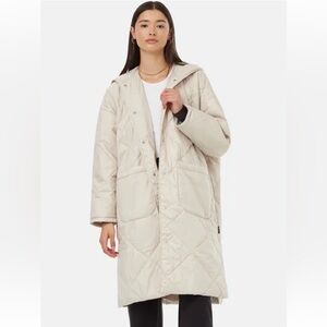 Nordstrom Tentree Maxi Puffer Coat Quilted M/L Hood water resistant